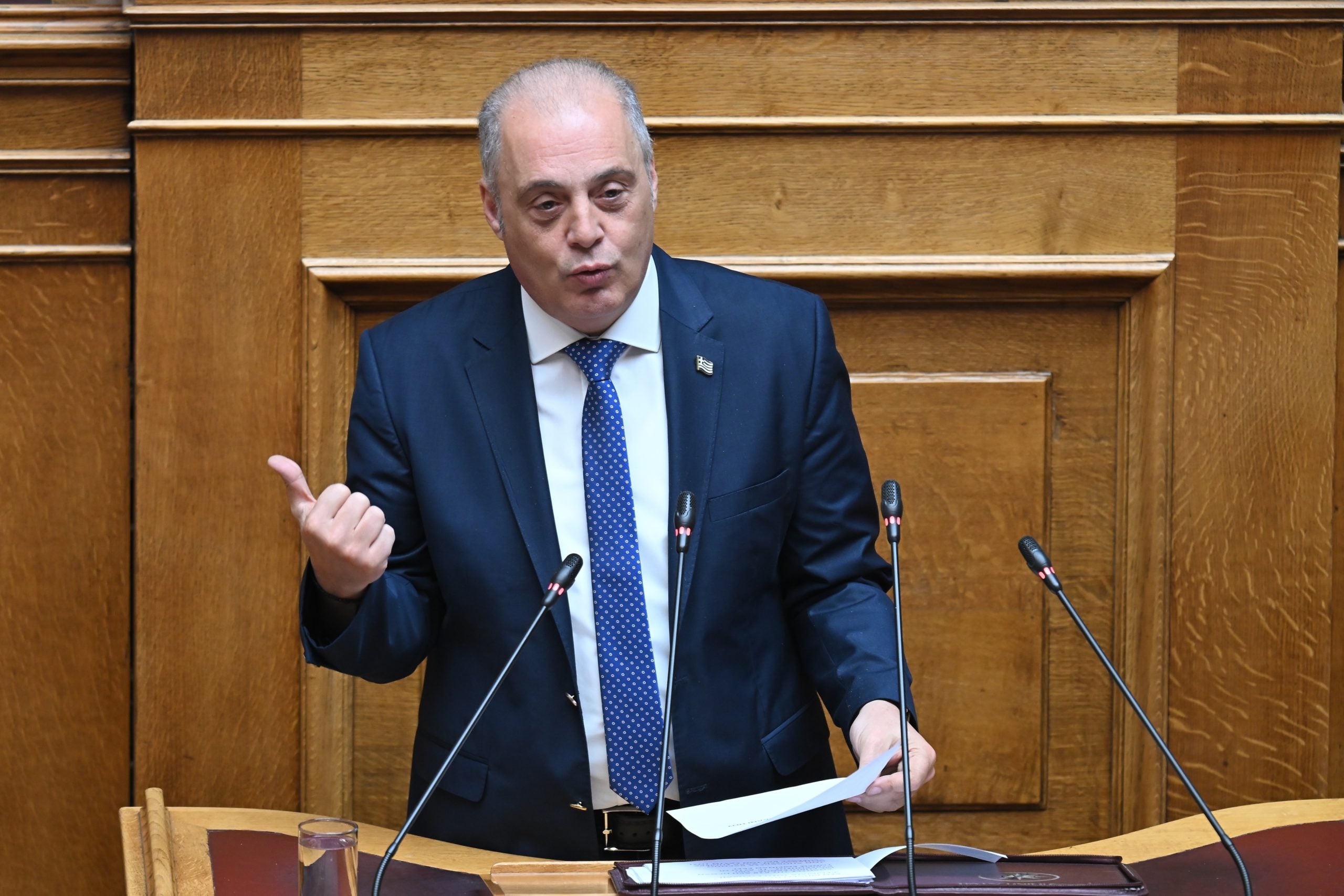 Βελόπουλος: Η υποτιθέμενη «διαμάχη» ΝΔ και ΠΑΣΟΚ θυμίζει τη νύφη που πατά το πόδι του γαμπρού για να δείξει ποιος κυριαρχεί
