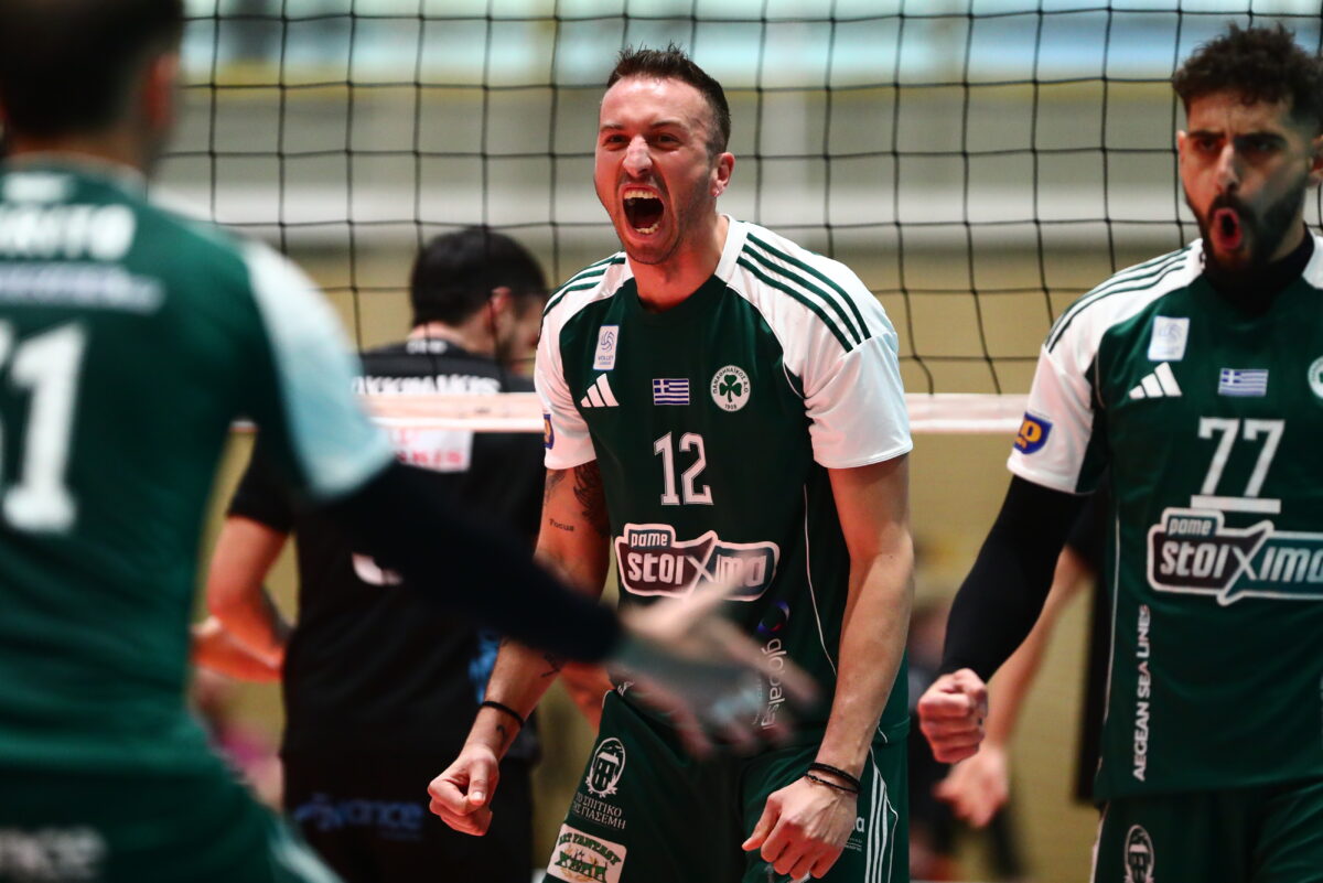 Παναθηναϊκός – ΠΑΟΚ 3-2: Οι πράσινοι πήραν τη ματσάρα και έκαναν το 2-1 στους τελικούς της Volley League