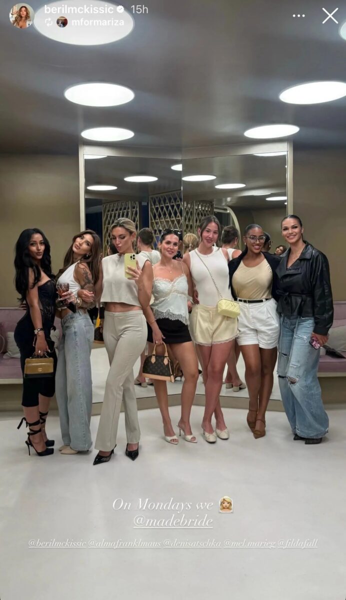 Οι WAGs Ολυμπιακού και Παναθηναϊκού σε νυφική επίδειξη μόδας
