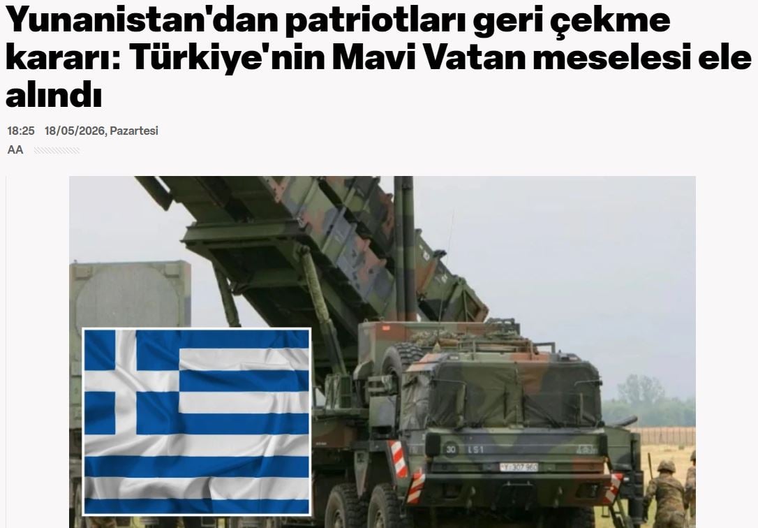 Τουρκικά ΜΜΕ: Πώς αντιλαμβάνονται την απομάκρυνση των Patriot από Κάρπαθο και Θράκη – Υπό εξέταση και η «Γαλάζια Πατρίδα»