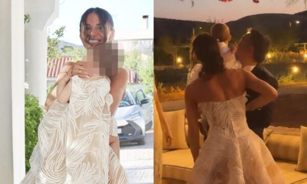 Ελένη Τσολάκη – Παύλος Πετρουλάκης: Χορεύουν με την κόρη τους μετά τη βάφτιση (Βίντεο)