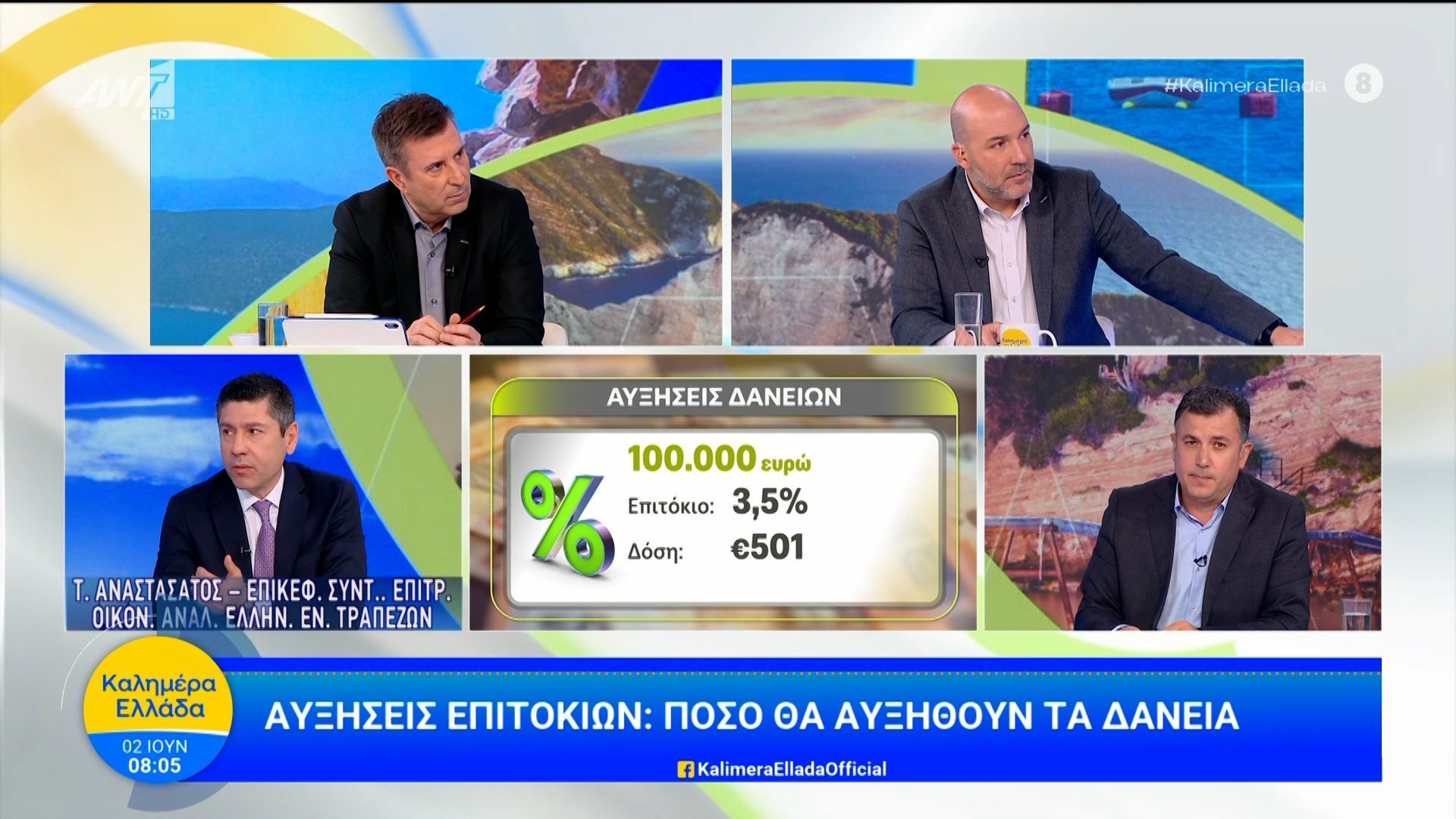 Αυξήσεις επιτοκίων: Πόσο θα αυξηθούν τα δάνεια – Καλημέρα Ελλάδα – 02/06/2026
