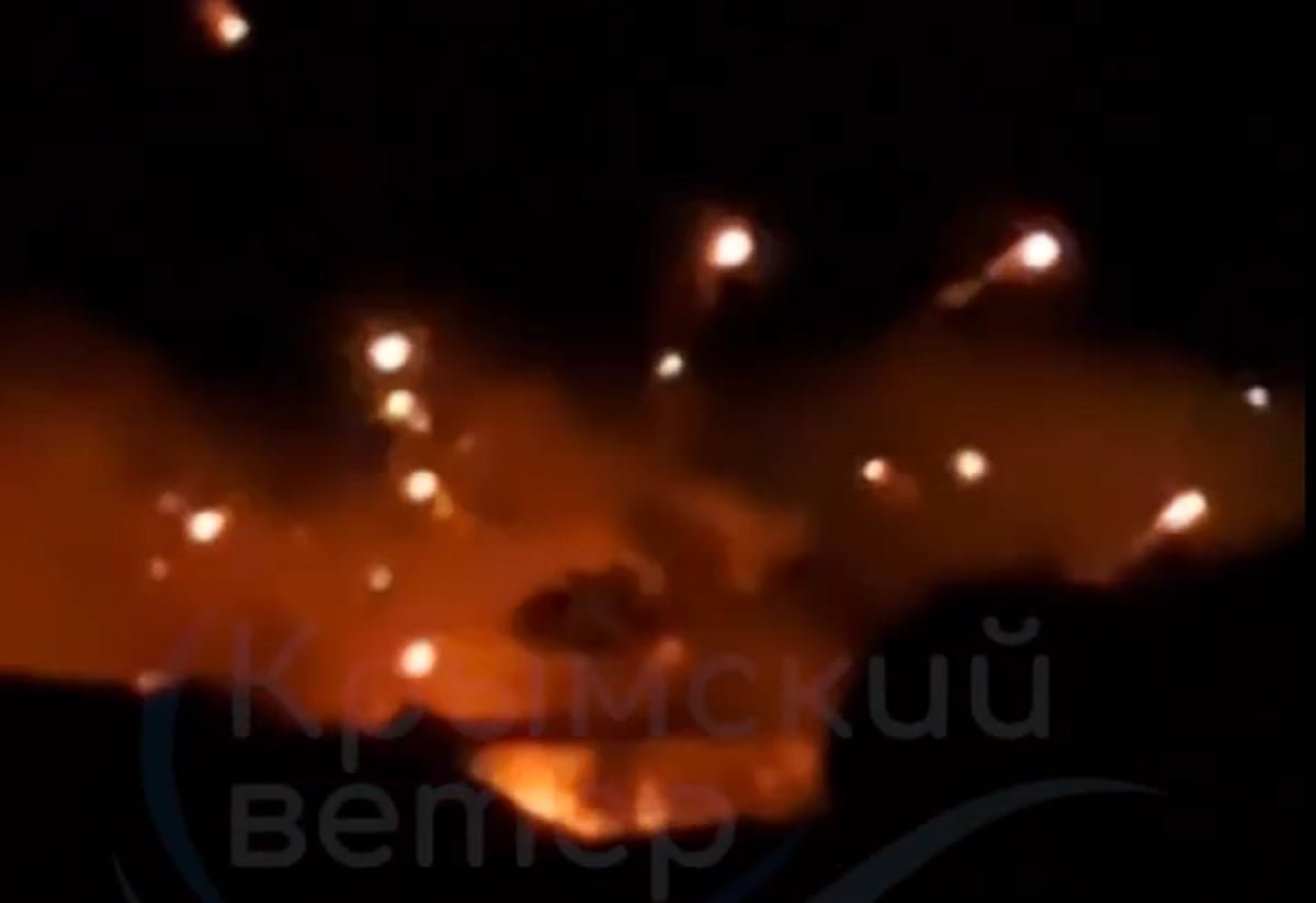 Κριμαία: Επίθεση με drones σε γέφυρα-κλειδί για τον ρωσικό ανεφοδιασμό – βίντεο