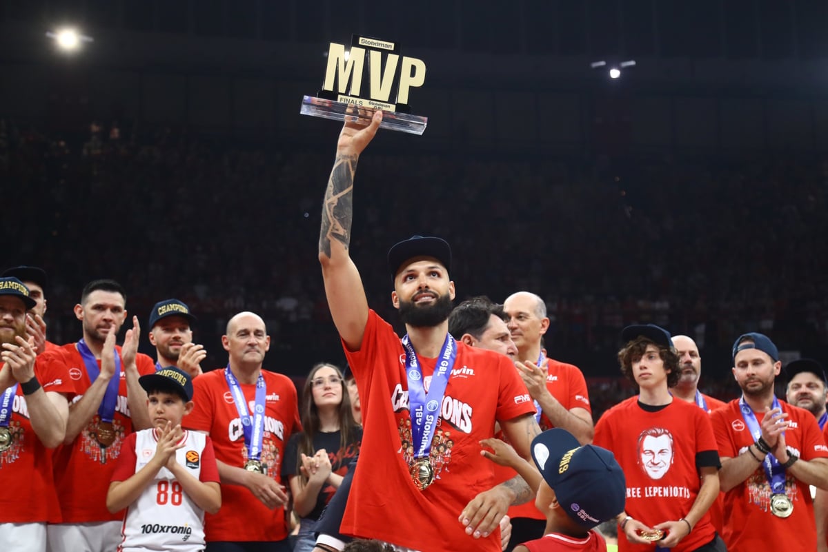 Ο Εβάν Φουριέ του Ολυμπιακού αναδείχθηκε MVP των τελικών της GBL
