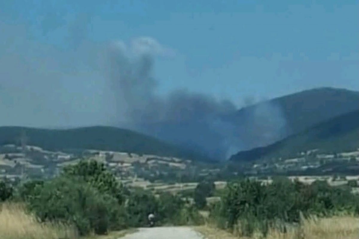 Φωτιά στη Ροδόπη: Καίει αγροτοδασική έκταση στην Παλαιά Κρωβύλη, σηκώθηκαν 5 αεροσκάφη