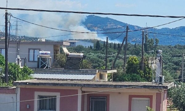 Φωτιά στη Δυτική Αχαΐα: Επιχειρούν και εναέρια μέσα