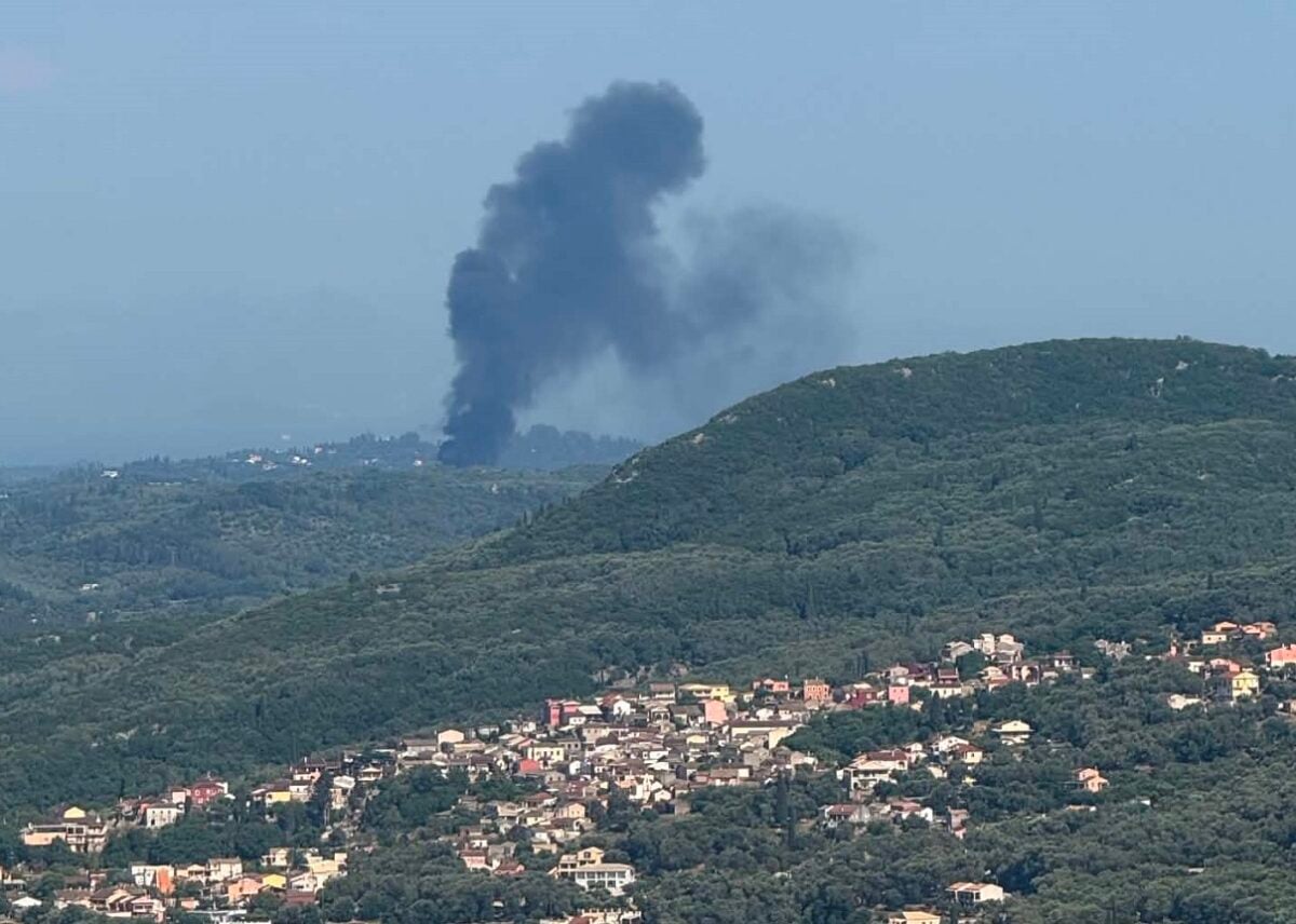 Φωτιά στον ΧΥΤΑ Τεμπλονίου Κέρκυρας