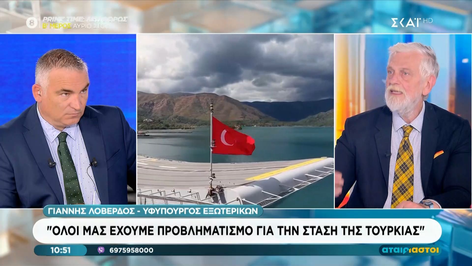 Γ. Λοβέρδος για Τουρκία: «Η Ελλάδα σήμερα είναι μια ισχυρή χώρα που μπορεί να αντιμετωπίσει όποιον την αντιμετωπίσει»