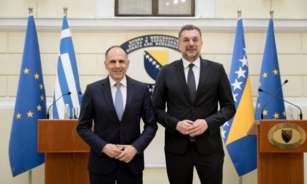 Γεραπετρίτης με τον ΥΠΕΞ Βοσνίας-Ερζεγοβίνης: Η ένταξη των Δυτικών Βαλκανίων στην Ε.Ε. ψηλά στην ατζέντα της επικείμενης ελληνικής προεδρίας