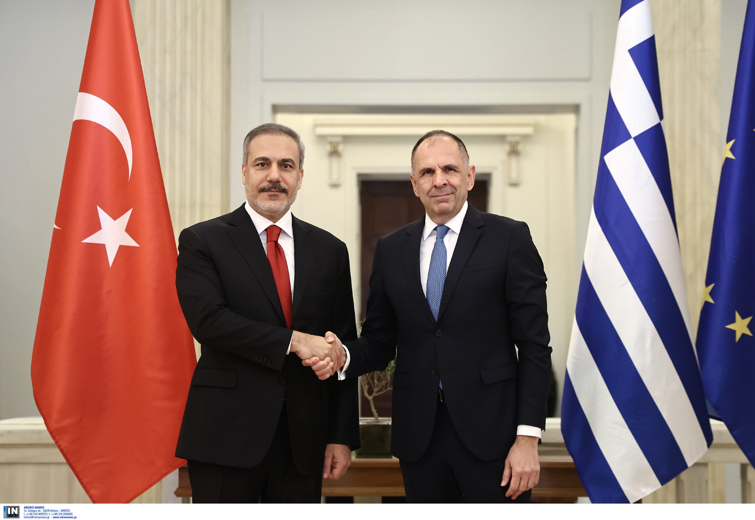 Γεραπετρίτης στη συνάντηση με Φιντάν: «Έχει δημιουργηθεί αναίτια ένταση»