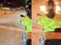 Κωνσταντινούπολη: Σοβαρό τροχαίο με 3 τραυματίες – Βίντεο από τη στιγμή που αυτοκίνητο τυλίγεται στις φλόγες μετά από σύγκρουση με άλλο όχημα