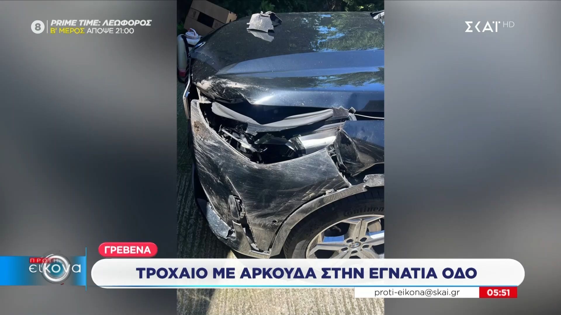 Γρεβενά | Τροχαίο με αρκούδα στην Εγνατία Οδό