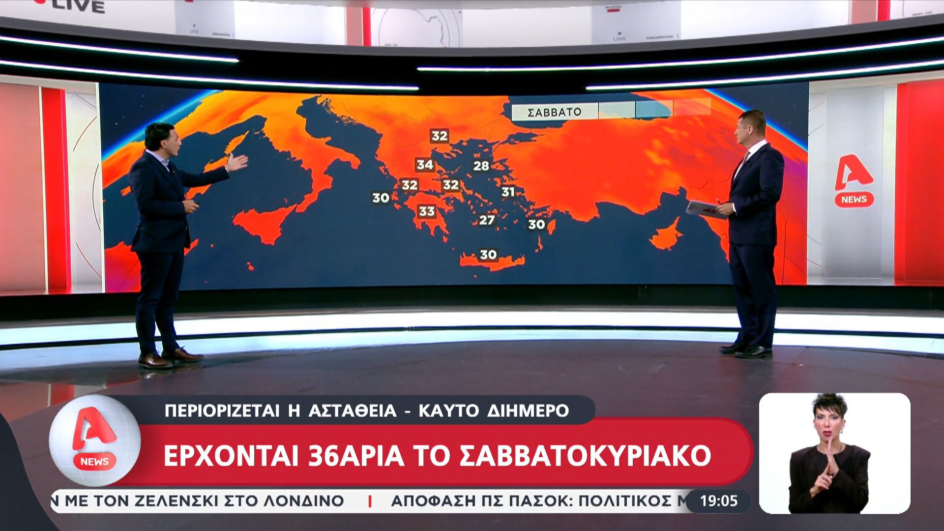 Καιρός: Έρχονται 36άρια το Σαββατοκύριακο