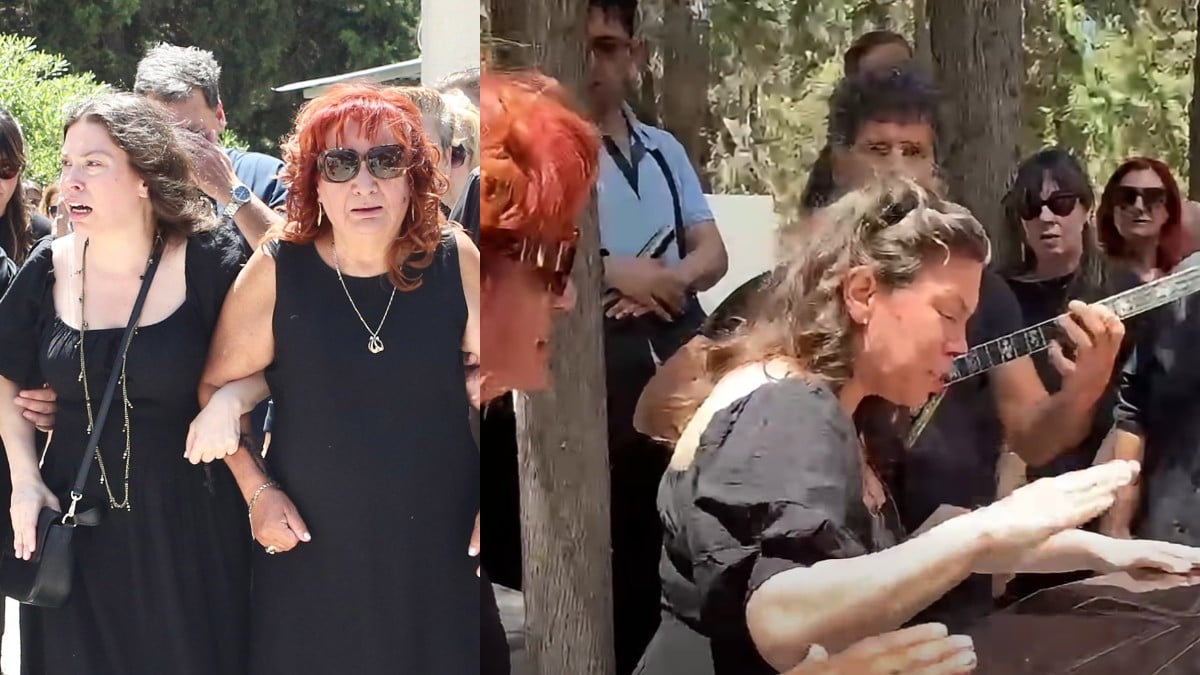 Μαίρη Ραζή: Τραγούδησαν με την κόρη της πάνω από το φέρετρο του άντρα της στην κηδεία του (Βίντεο)