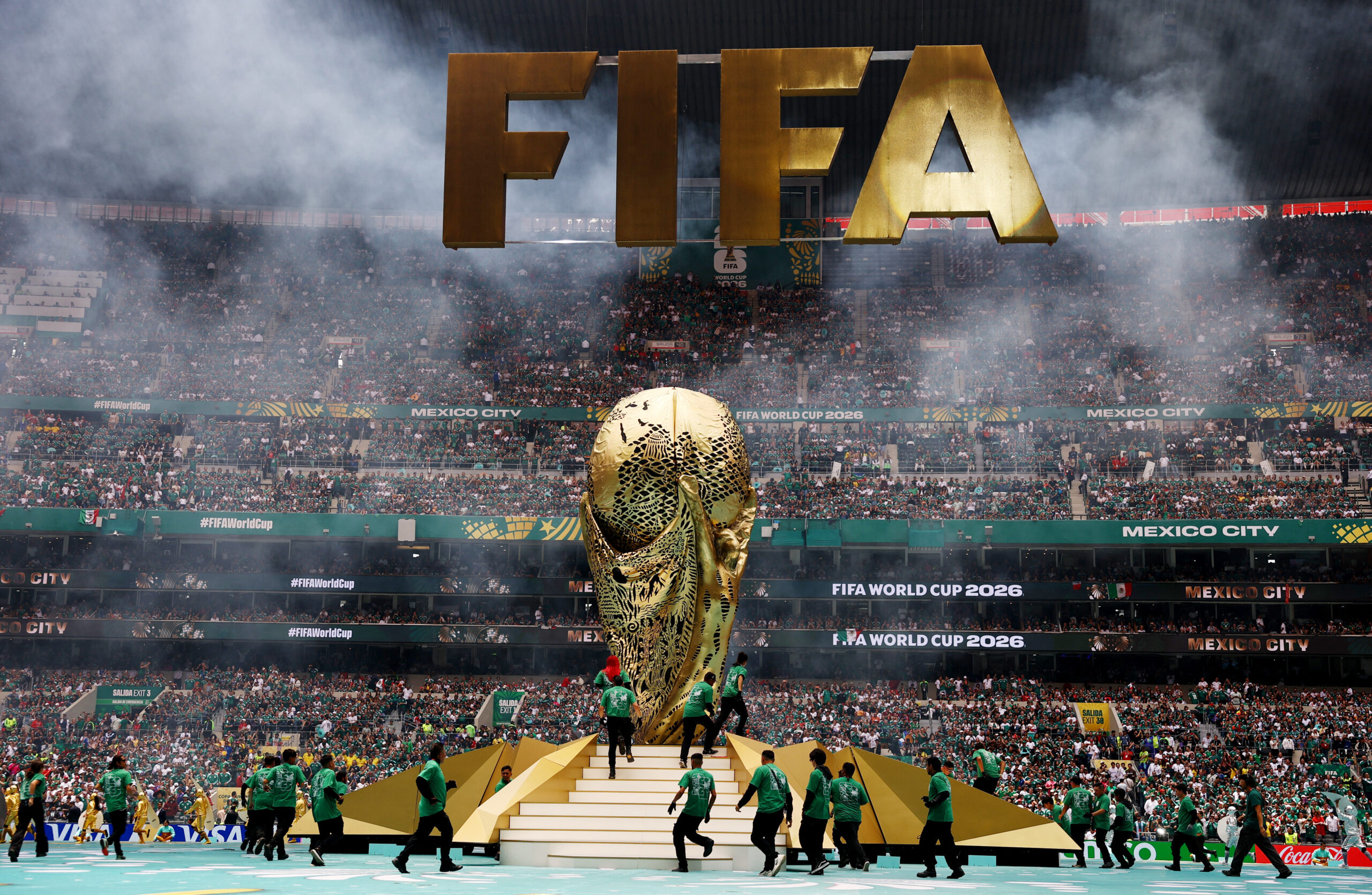 Soccer Football - FIFA World Cup 2026 - Group A - Mexico v South Africa - Estadio Azteca, Mexico City, Mexico - June 11, 2026 Performers during the opening ceremony before the match 
