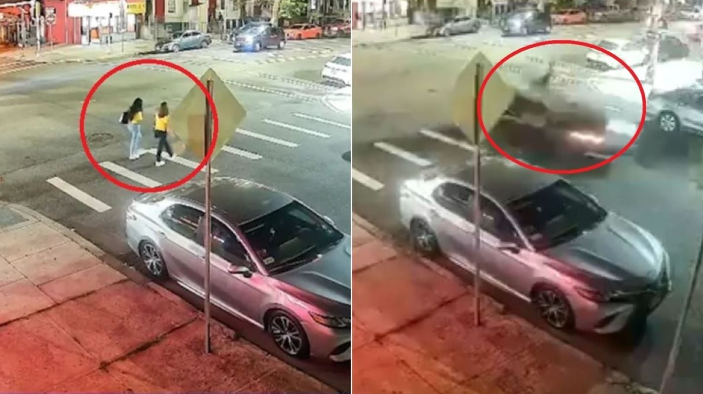 26χρονος οδηγός παρέσυρε δύο γυναίκες σε διάβαση πεζών και τις εγκατέλειψε: βίντεο και εικόνες