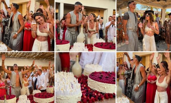Αθηνά Οικονομάκου – Μπρούνο Τσερέλα: Pre wedding party με τούρτα και σαμπάνιες (Βίντεο)
