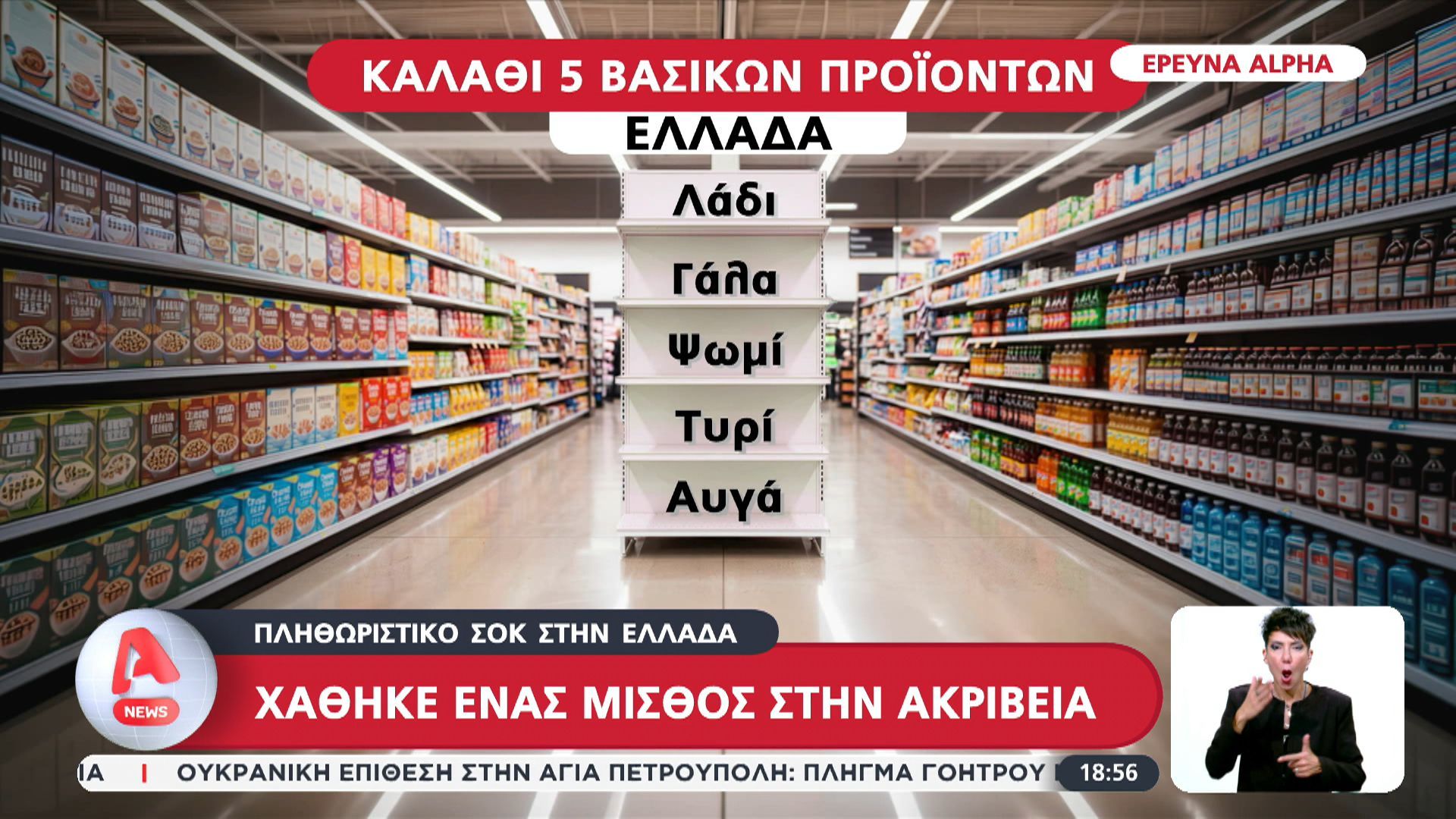 Πληθωριστικό σοκ στην Ελλάδα – Χάθηκε ένας μισθός στην ακρίβεια
