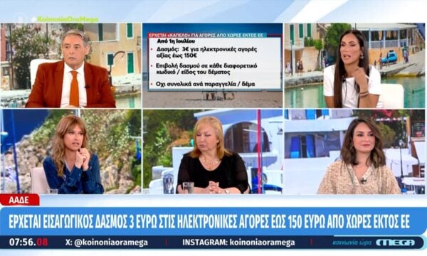 ΑΑΔΕ: Έρχεται εισαγωγικός δασμός 3€ στις ηλεκτρονικές αγορές έως 150€ από χώρες εκτός ΕΕ