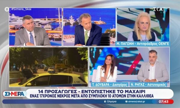 Άγρια συμπλοκή στην Καλλιθέα με έναν νεκρό 17χρονο – Εντοπίστηκε το μαχαίρι