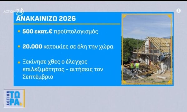 Ανακαινίζω 2026: Ποια είναι τα οικονομικά κριτήρια