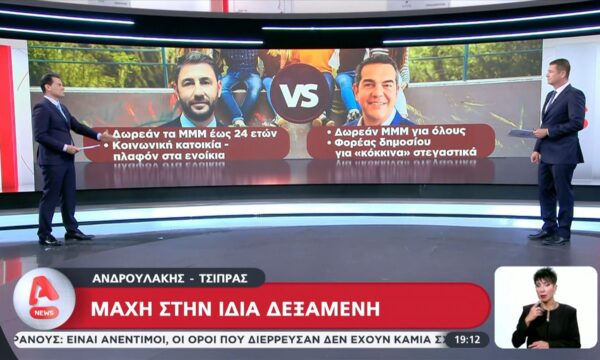 Ανδρουλάκης-Τσίπρας: Μάχη στην ίδια δεξαμενή