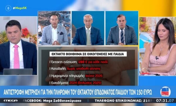 Αντίστροφη μέτρηση για την πληρωμή του έκτακτου επιδόματος παιδιού των 150 ευρώ