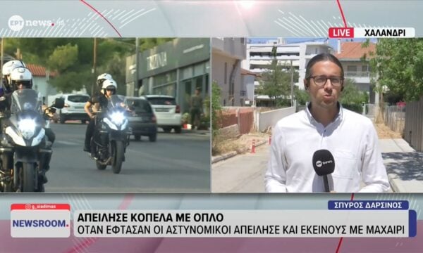 Χαλάνδρι: Απείλησε γειτόνισσά του με όπλο-ρέπλικα και αστυνομικούς με μαχαίρι – Συνελήφθη 45χρονος