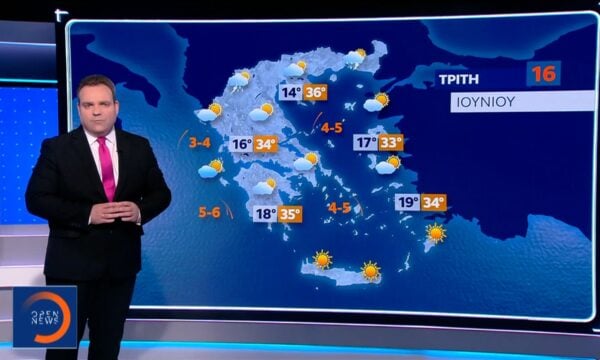 Δελτίο καιρού 15/06/2026