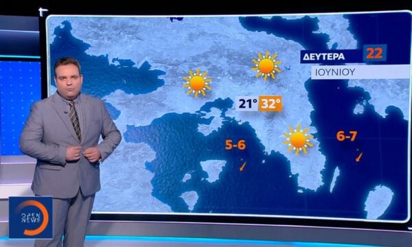 Δελτίο καιρού 21/06/2026