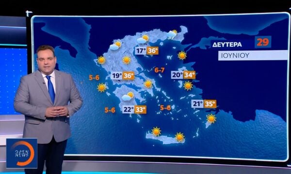 Δελτίο καιρού 28/06/2026