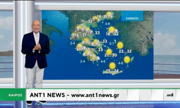 Δελτίο καιρού στις 20:00 – 18-06-2026