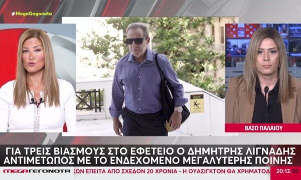 Δημήτρης Λιγνάδης: Ξανά στο εδώλιο για τρεις βιασμούς ανηλίκων – Δεκτή η εισαγγελική έφεση