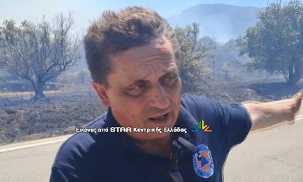 Δύσκολο το μέτωπο της φωτιάς- Τι δήλωσε ο Αντιπεριφερειάρχης Βοιωτίας Γ. Ντασιώτης