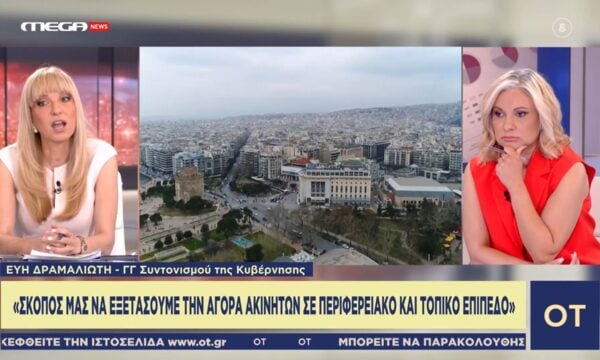 Ε. Δραμαλιώτη: «Το σχέδιο της στέγαση θα τεθεί σε δημόσια διαβούλευση»