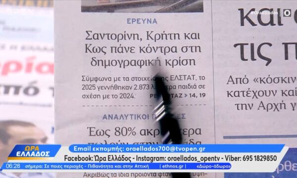 Εφημερίδες 19/06/2026: Τα πρωτοσέλιδα