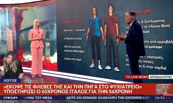Έγκλημα στο Αίγιο – Ιταλός: «Έκοψε τις φλέβες της και την πήγα στο ψυχιατρείο»