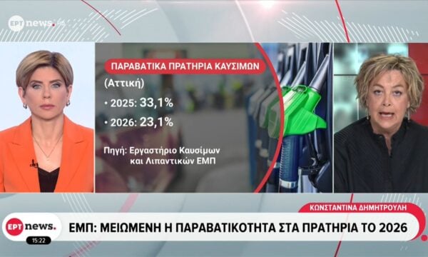ΕΜΠ: Μειωμένη η παραβατικότητα στα πρατήρια το 2026