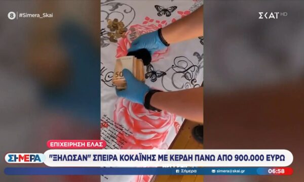 Επιχείρηση της ΕΛ.ΑΣ.: “Ξήλωσαν” σπείρα κοκαΐνης με κέρδη πάνω από 900.000 ευρώ