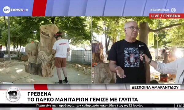 Γρεβενά | Το Πάρκο Μανιταριών γέμισε με γλυπτά