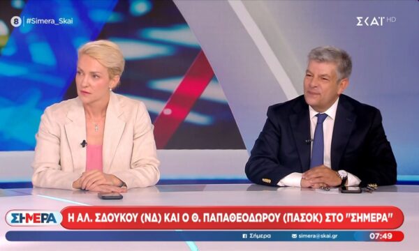 Η Αλ. Σδούκου και ο Θ. Παπαθεοδώρου στο “Σήμερα”