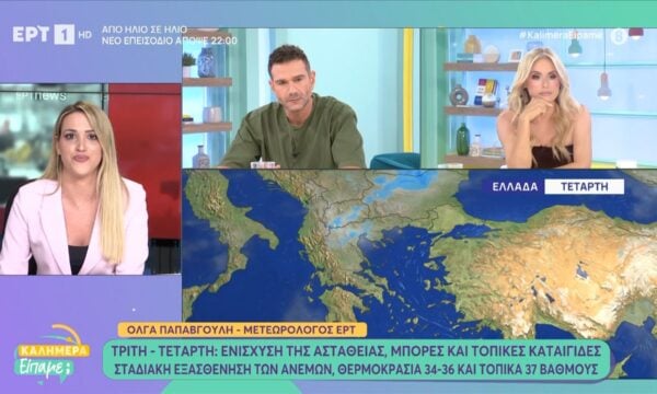 Η πρόγνωση του καιρού 21/06/2026 – Όλγα Παπαβγούλη, Μετεωρολόγος