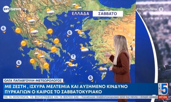 Η πρόγνωση του καιρού από την Όλγα Παπαβγούλη | 20/06/2026