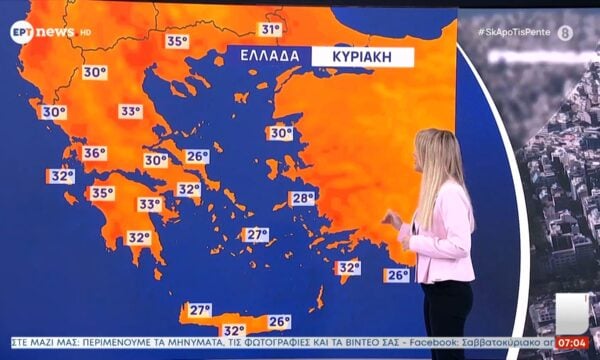 Η πρόγνωση του καιρού από την Όλγα Παπαβγούλη | 21/06/2026