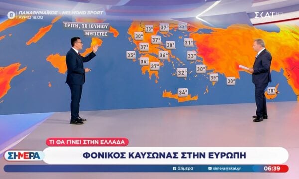 Η πρόγνωση του καιρού για τις πρώτες ημέρες του Ιουλίου