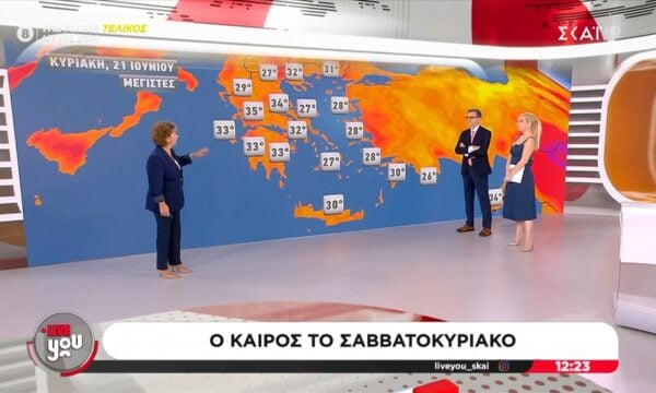 Η πρόγνωση του καιρού για το Σαββατοκύριακο από την Χριστίνα Σούζη