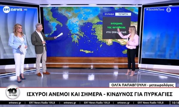 Ισχυροί άνεμοι και σήμερα – Κίνδυνος για πυρκαγιές