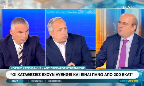 Κ. Χατζηδάκης: «Με τη ΝΔ οι τράπεζες ορθοπόδησαν»