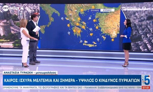 Καιρός: Ισχυρά μελτέμια με πολύ υψηλό κίνδυνο πυρκαγιάς, πότε αναμένεται άνοδος της θερμοκρασίας – Η πρόγνωση της Αν. Τυράσκη