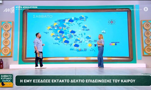 Καιρός – Σαββατοκύριακο Παρέα – 13/06/2026